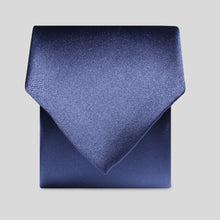 Load image into Gallery viewer, Folkespeare French Navy Satin Tie
