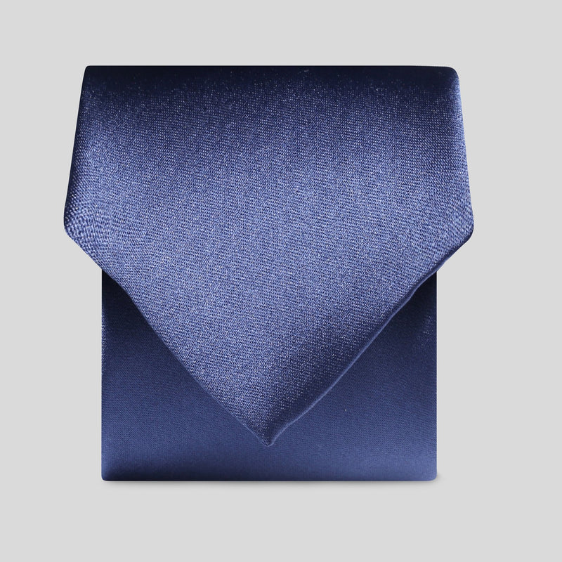 Folkespeare French Navy Satin Tie