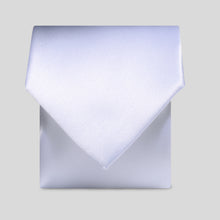 Load image into Gallery viewer, Folkespeare White Satin Classic Tie
