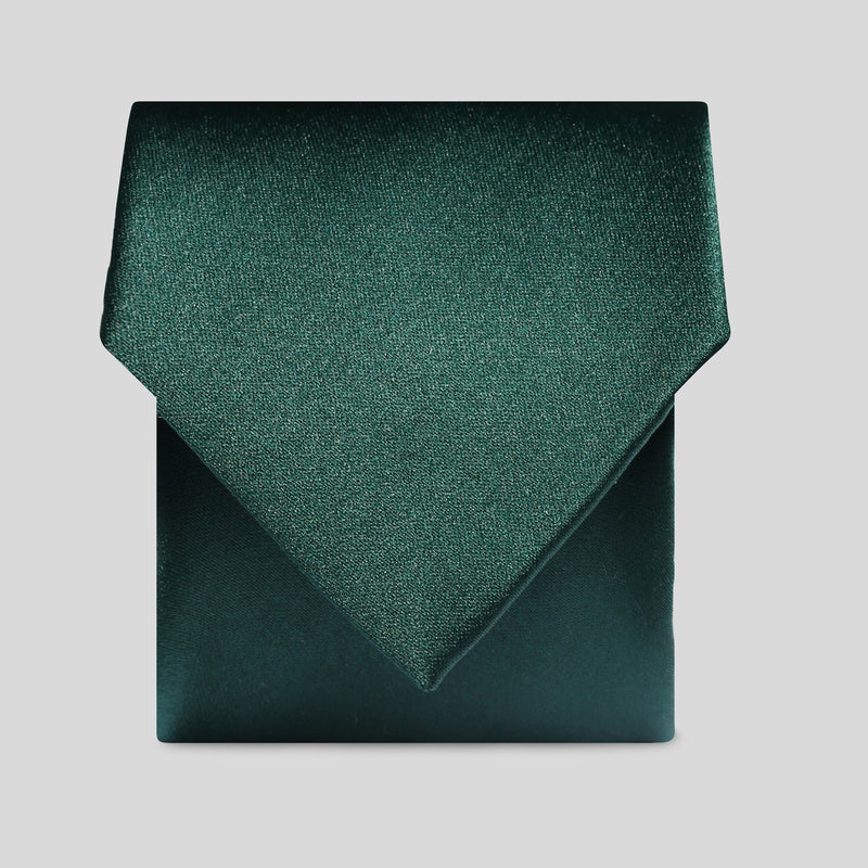 Folkespeare Bottle Green Satin Classic Tie