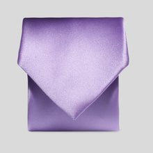 Load image into Gallery viewer, Folkespeare Lilac Satin Classic Tie
