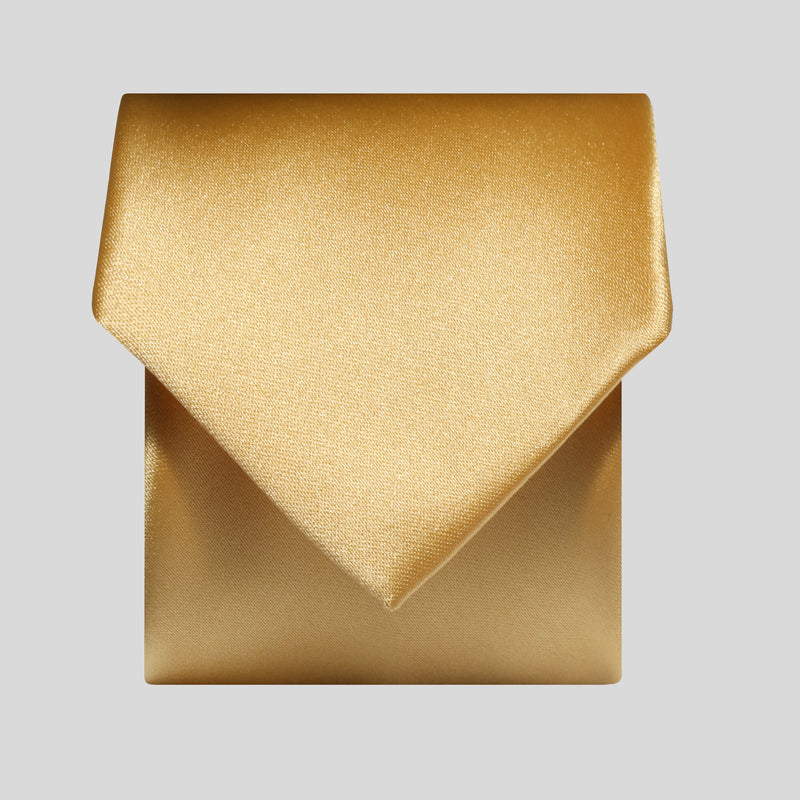 Folkespeare Gold Satin Classic Tie