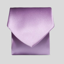 Load image into Gallery viewer, Folkespeare Lavender Satin Tie
