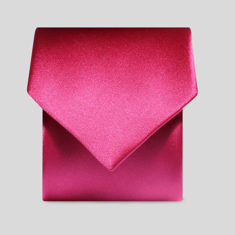 Folkespeare Cerise Satin Classic Tie