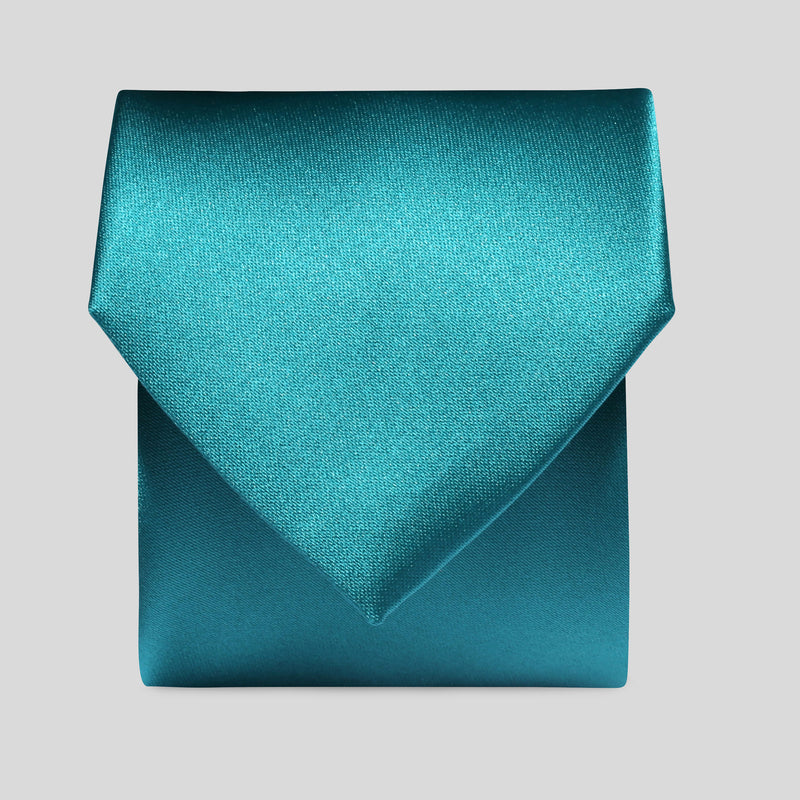 Folkespeare Teal Satin Classic Tie