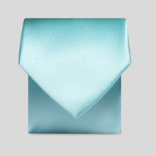 Load image into Gallery viewer, Folkespeare Aqua Satin Tie
