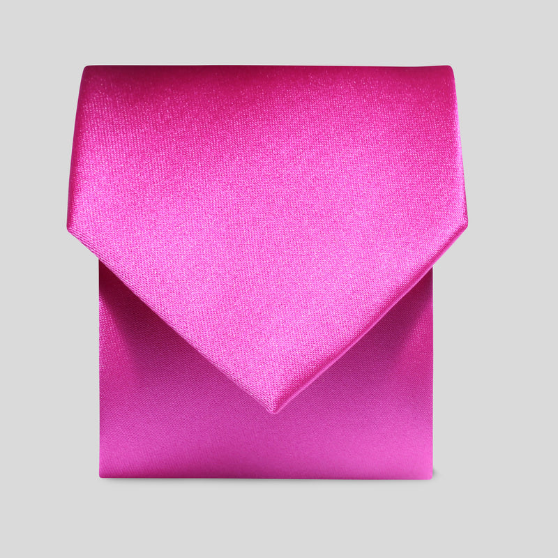 Folkespeare Fuchsia Satin Classic Tie