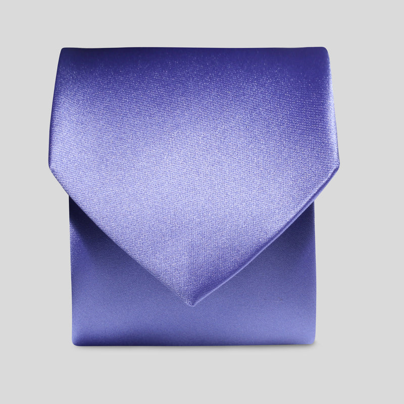 Folkespeare Violet Satin Classic Tie