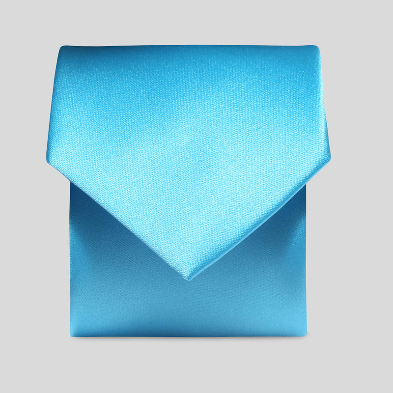 Folkespeare Turquoise Satin Classic Tie