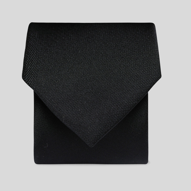 Folkespeare Black Barathea Tie