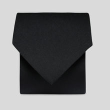 Load image into Gallery viewer, Folkespeare Black Polyester Cotton Tie
