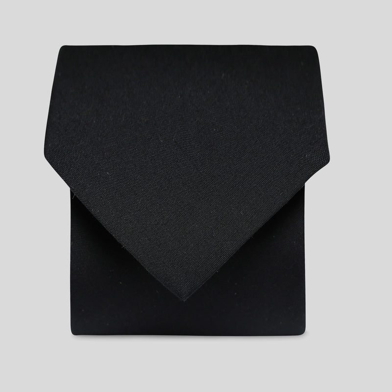 Folkespeare Black Polyester Cotton Tie