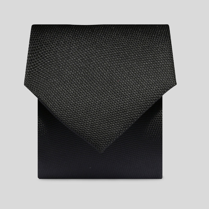 Folkespeare Black Textured Classic Tie