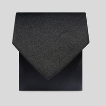 Load image into Gallery viewer, Folkespeare Black Slub Tie
