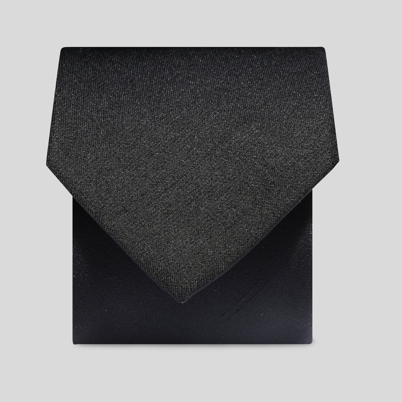 Folkespeare Black Slub Classic Tie