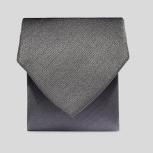 Load image into Gallery viewer, Folkespeare Charcoal Slub Classic Tie

