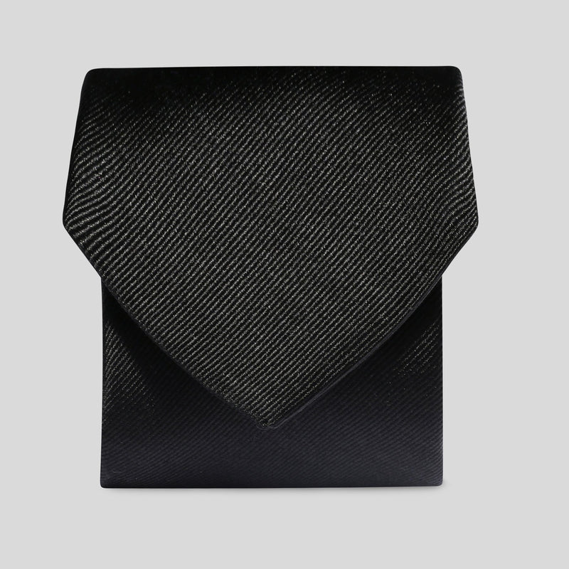 Folkespeare Black Silk Classic Tie