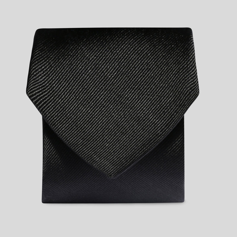 Folkespeare Black Silk Classic Tie