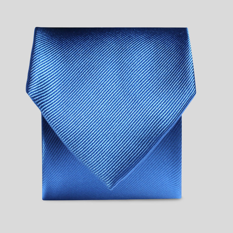 Folkespeare Marine Blue Silk Tie