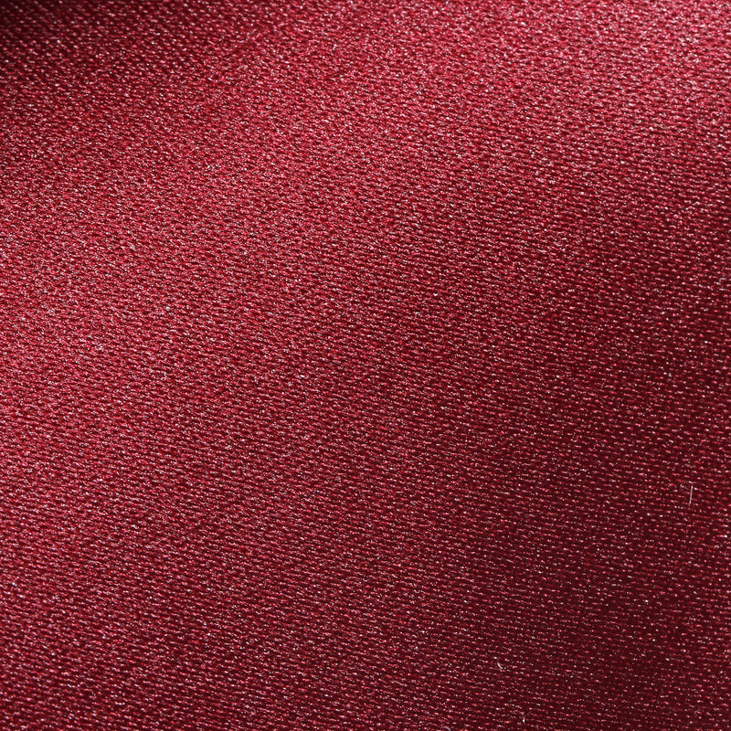 Burgundy Satin Tie and Pocket Square Set Swatch