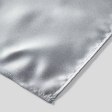 Load image into Gallery viewer, Silver Grey Satin Tie and Pocket Square Set
