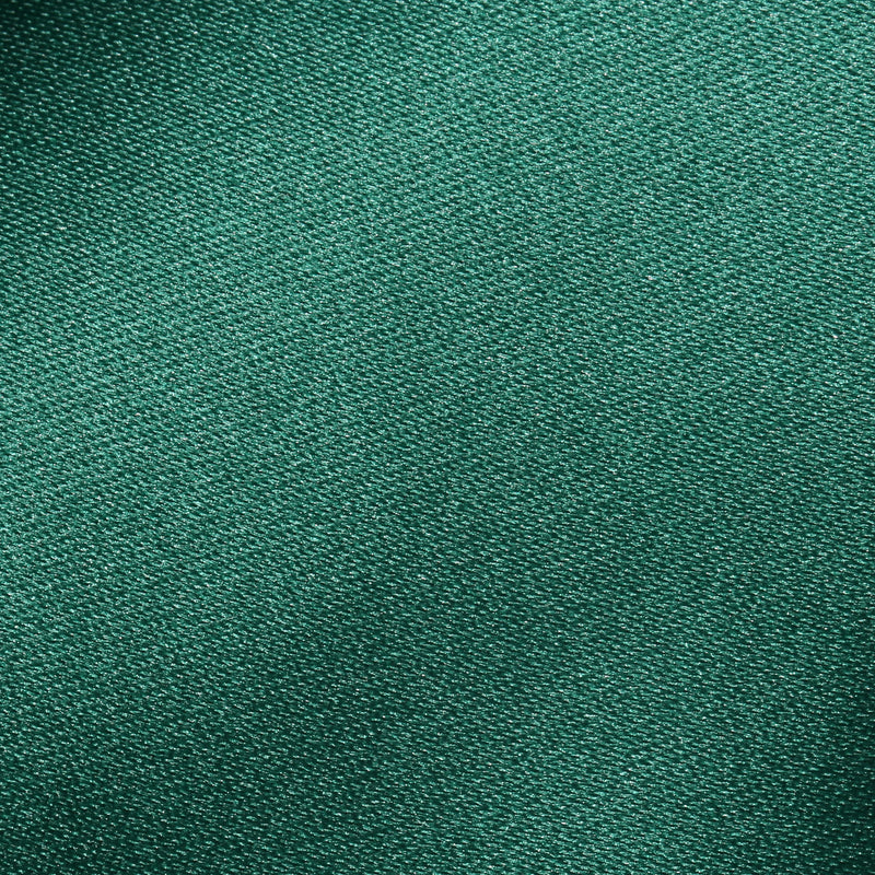 Forest Green Satin Tie and Pocket Square Set Swatch