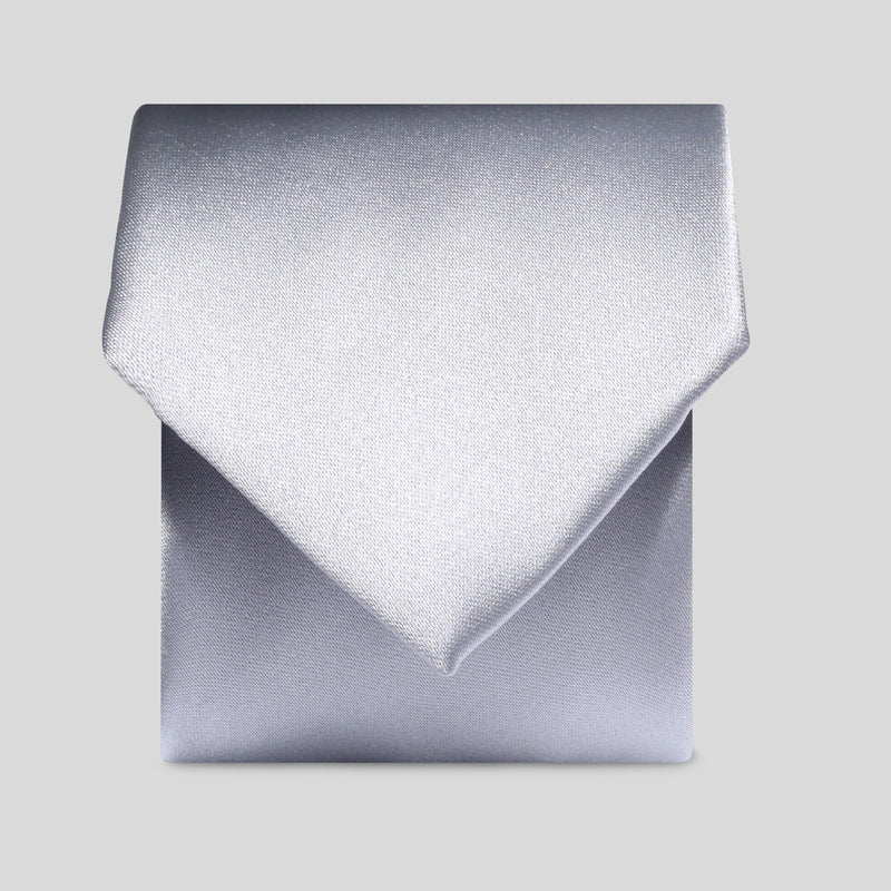 FBA Silver Grey Satin Tie