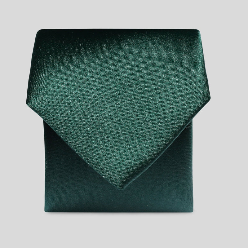FBA Bottle Green Satin Tie