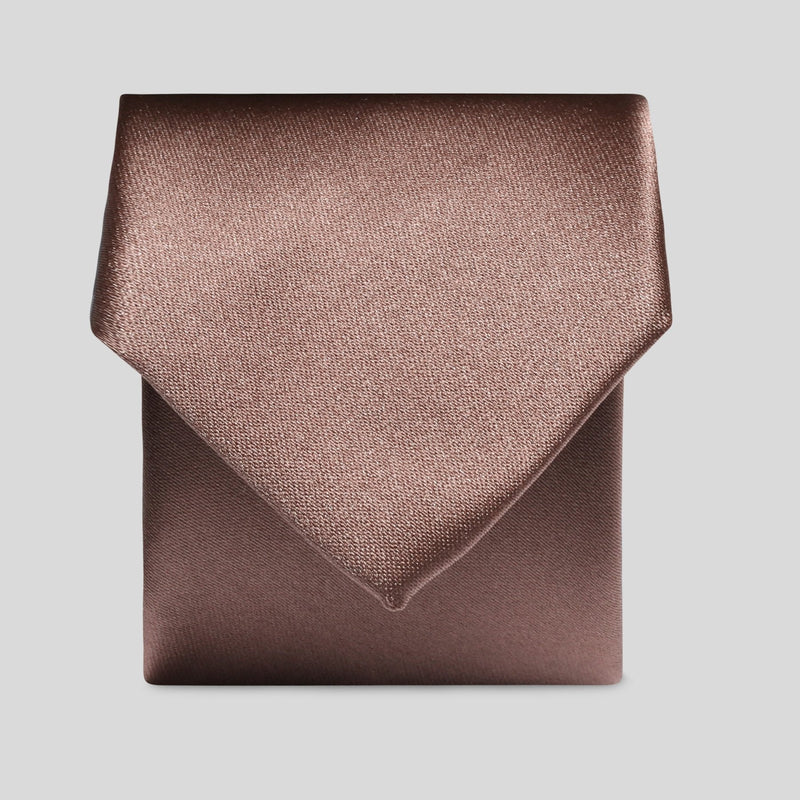 FBA Mid Brown Satin Tie
